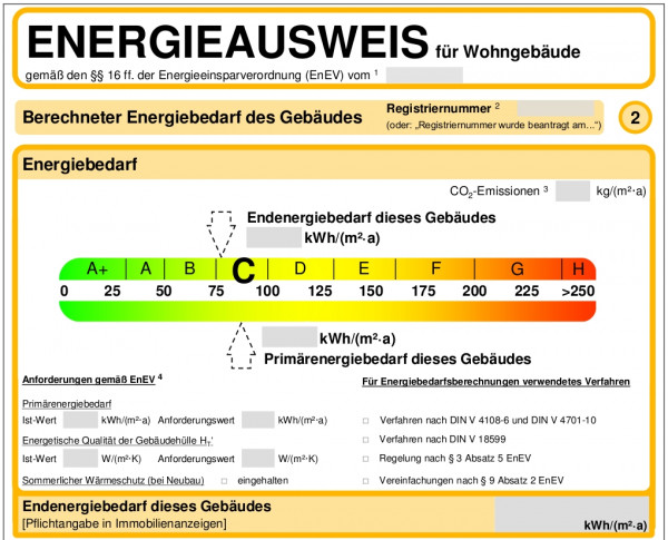 Artikelbild 1 des Artikels Energieausweis verbrauchsorientiert 3-5 WE